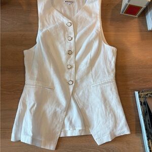 Reformation Button-Down Sleeveless blouse